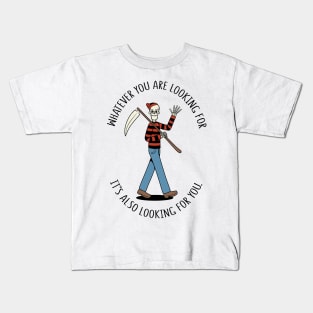 I’m Also Looking For You Waldo Death by Tobe Fonseca Kids T-Shirt